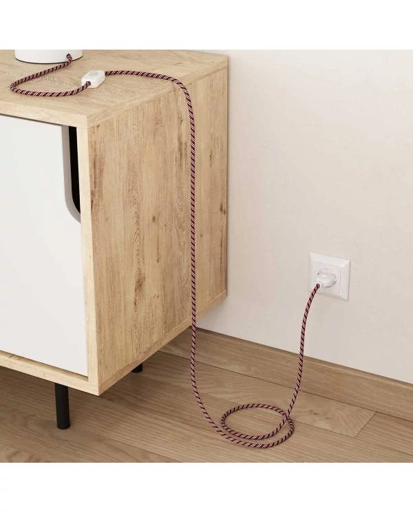 Okrogel električen kabel Vertigo HD prekrit s tekstilom Washington ERM45