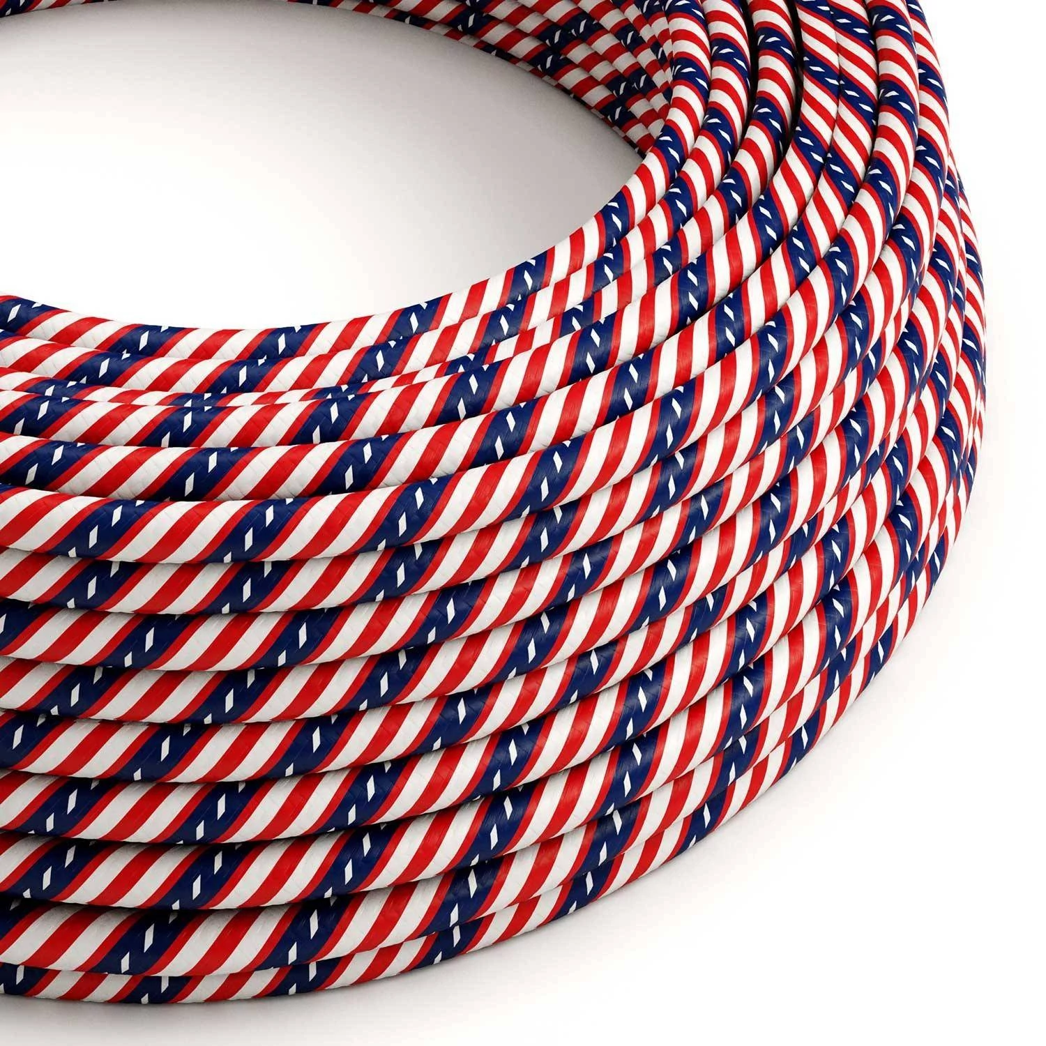 Okrogel električen kabel Vertigo HD prekrit s tekstilom Washington ERM45