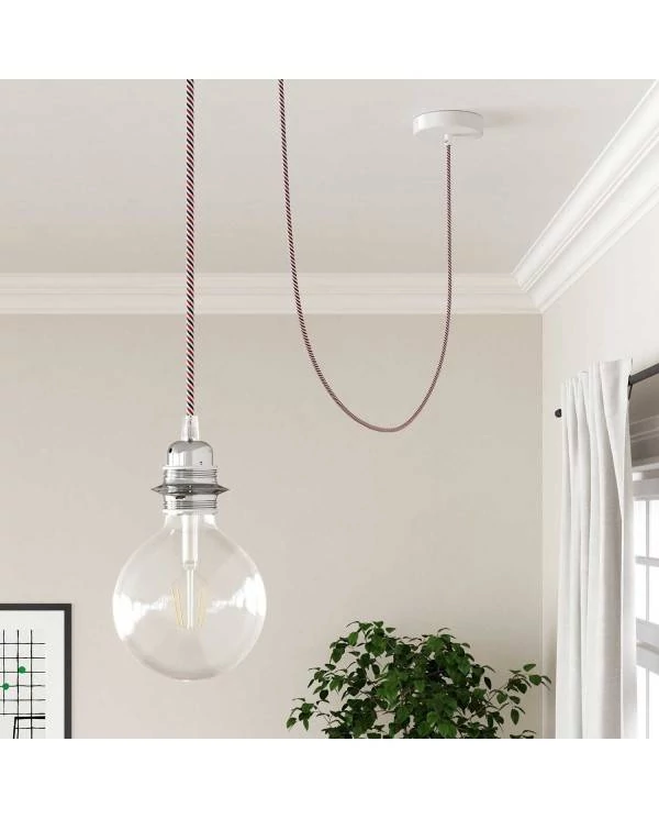 Okrogel električen kabel Vertigo HD prekrit s tekstilom Paris ERM57