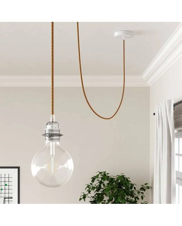 Okrogel električen kabel Vertigo HD prekrit s tekstilom Bruxelles ERM59