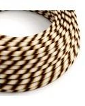 Okrogel električen kabel Vertigo HD prekrit s tekstilom Mr. Brown ERM61