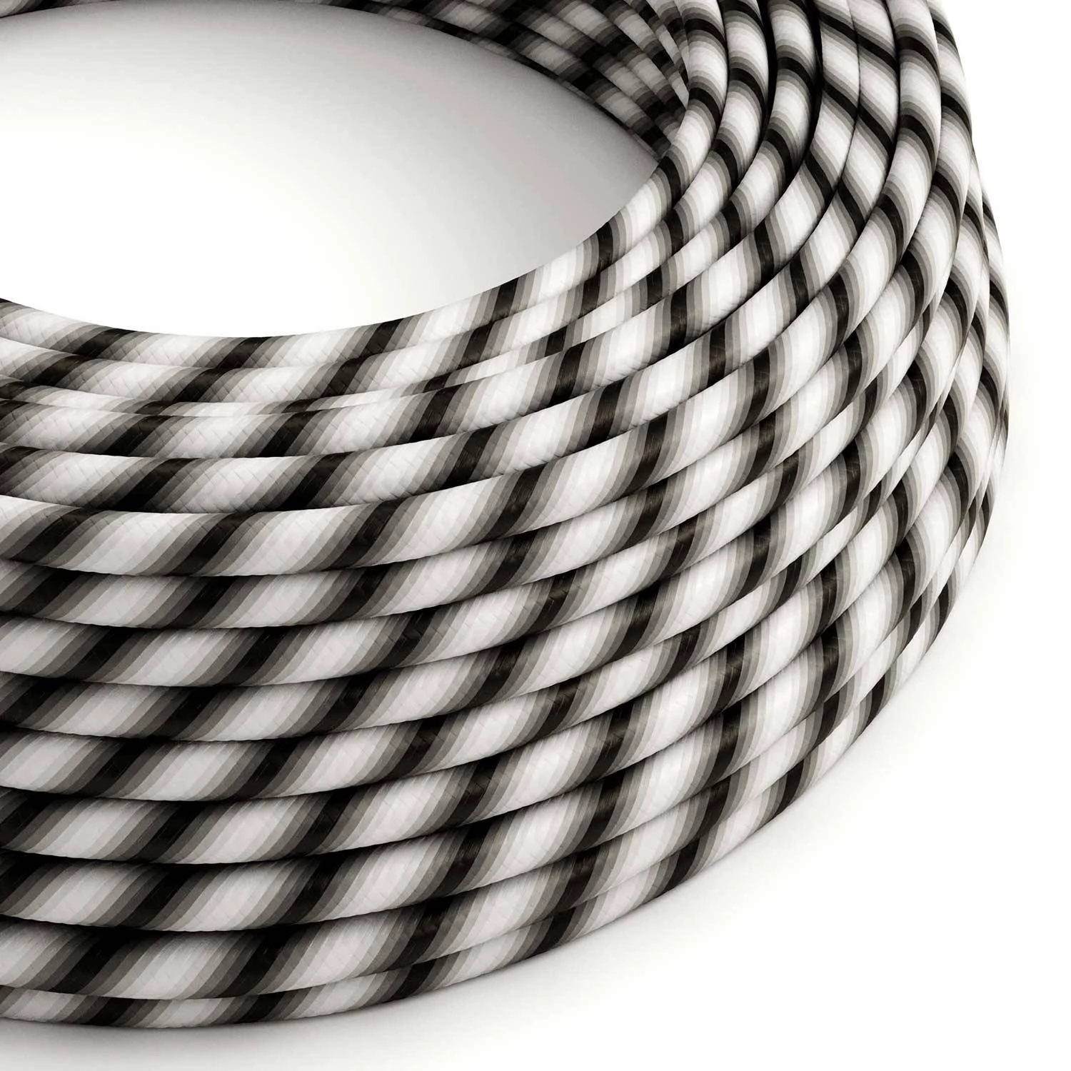 Okrogel električen kabel Vertigo HD prekrit s tekstilom Mr. Grey ERM63