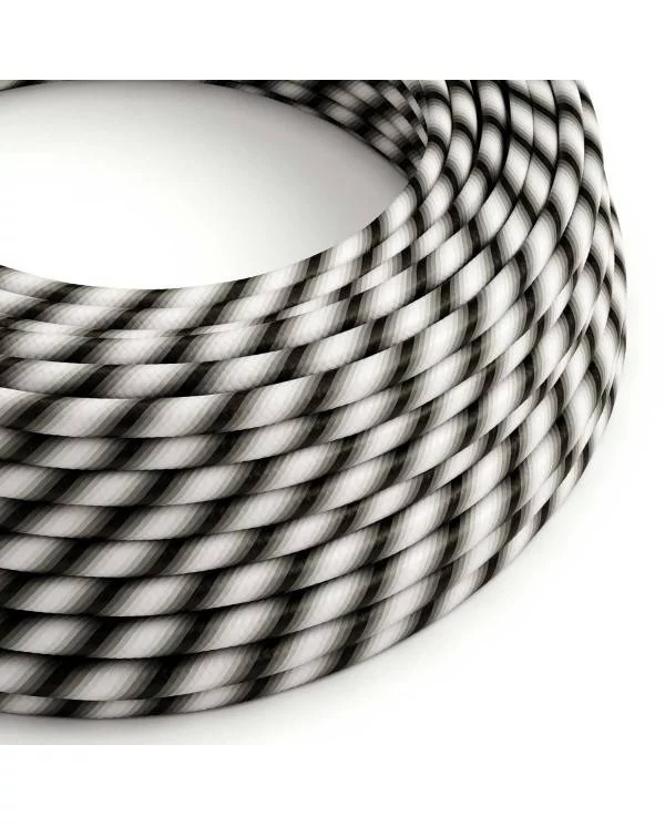 Okrogel električen kabel Vertigo HD prekrit s tekstilom Mr. Grey ERM63
