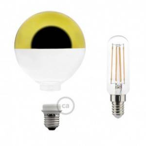 Modularna dekorativna LED svetilka s kroglo Zlata Polobla 5W E27 2700K Zatemnilna