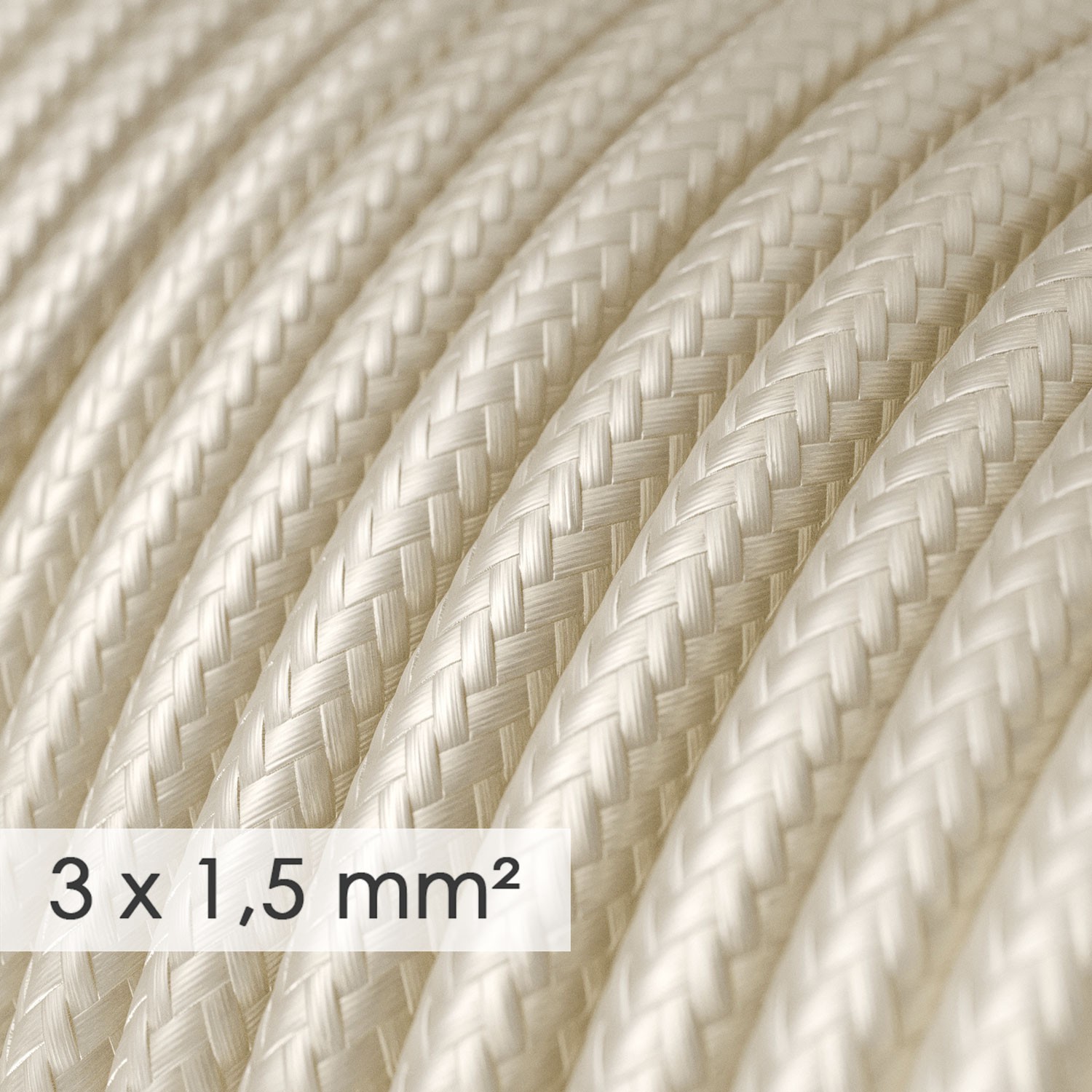 Okrogel kabel večjega preseka (3x1,50) - slonovina RM00