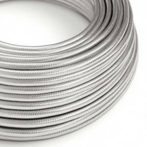 Okrogel električen kabel prevlečen z 100% bakrom, srebrn