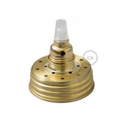 Zlat Mason Jar komplet za visečo svetilko s stožčastim podaljškom in E14 medeninastim kovinskim grlom žarnice