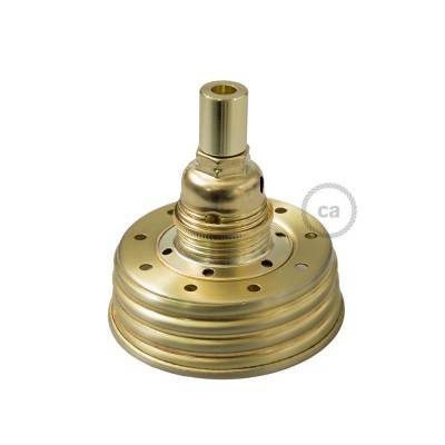 Zlat Mason Jar komplet za visečo svetilko s cilindričnim podaljškom in E14 medeninastim kovinskim grlom žarnice