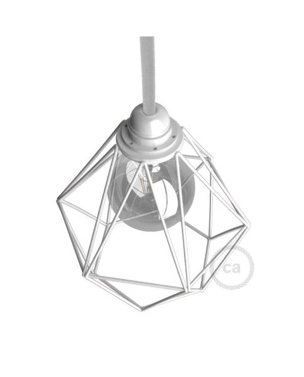 Kovinska kletka za svetila Diamond z grlom E27