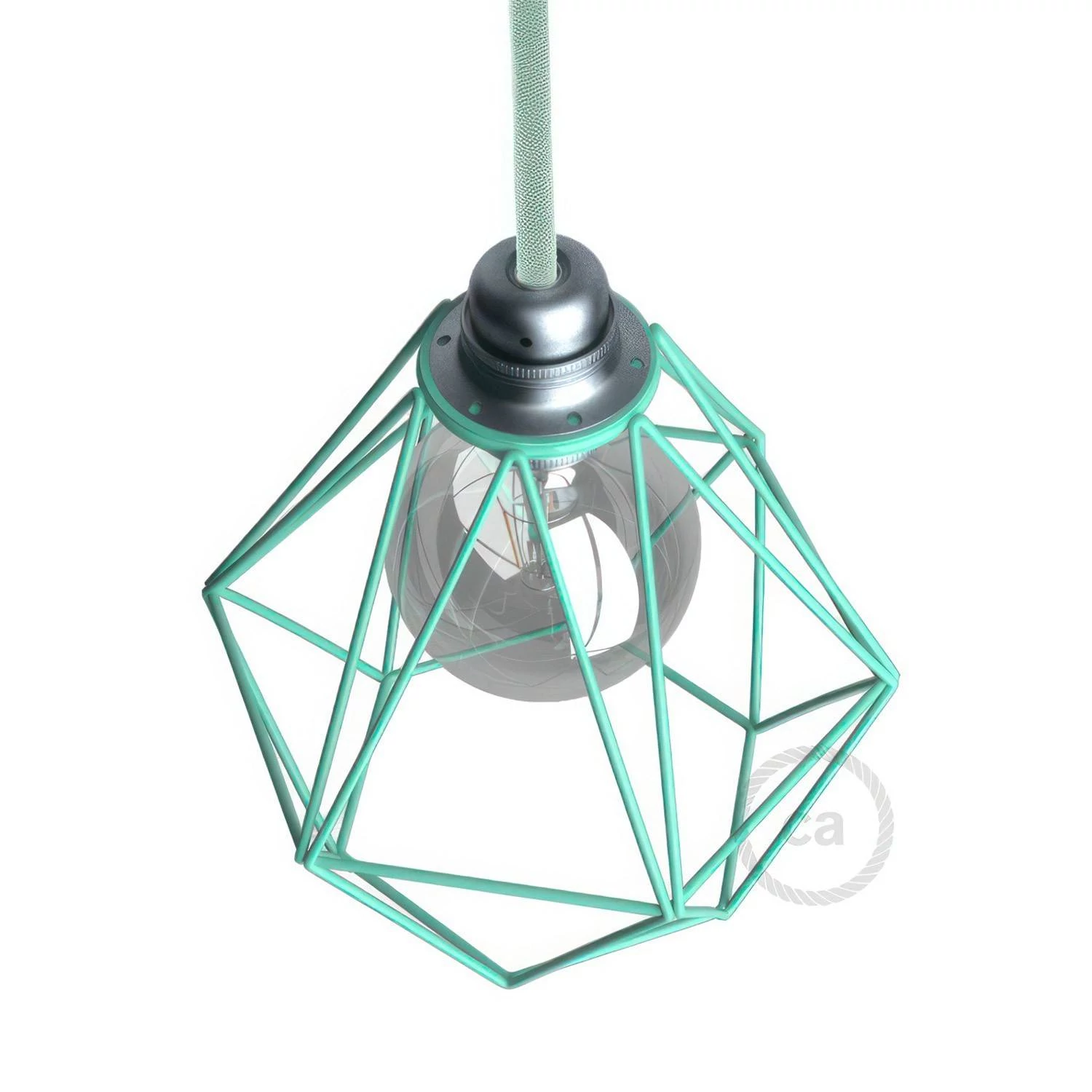 Kovinska kletka za svetila Diamond z grlom E27