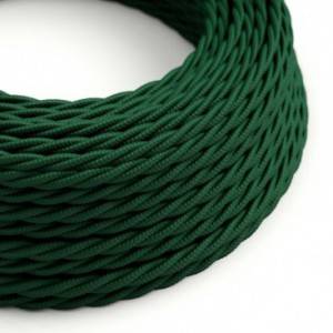 Zavit tekstilen električen kabel TM21 Temno zelen