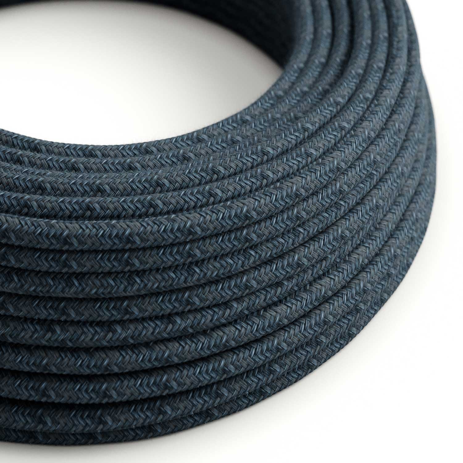 Okrogel tekstilen električen kabel, bombaž - Blue Mirage RX10