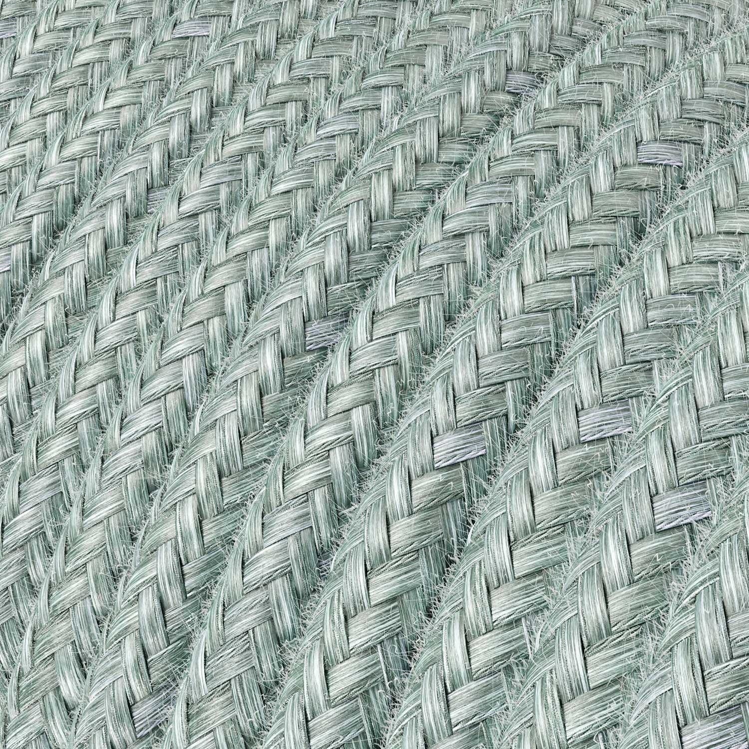 Okrogel tekstilen električen kabel, bombaž - Blue Haze RX12