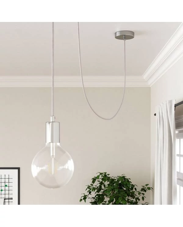 Okrogel električen kabel, bombaž RC16 Pale Pink