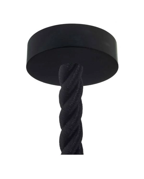 Viseče svetilo z lesenimi elementi in 30mm vrvjo 3XL - Izdelano v Italiji