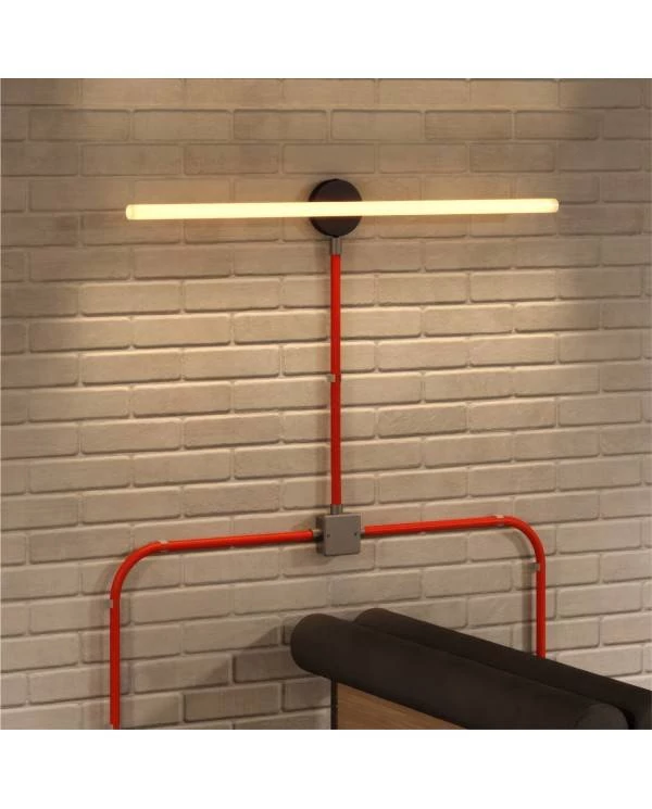 Creative-Tube prilagodljiva cev za kable, fluorescentno oranžne barve RF15, tekstil, premer 20 mm
