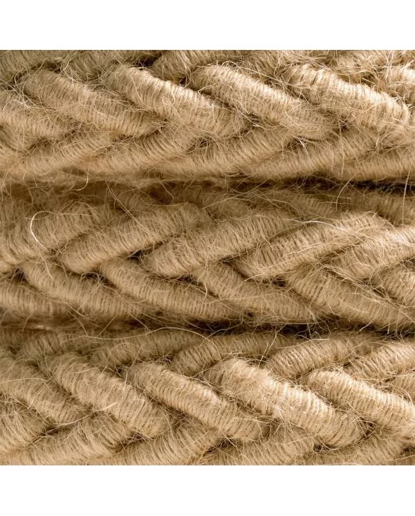 2XL prepleten električni kabel iz jute 2x0,75. Premer 24mm.