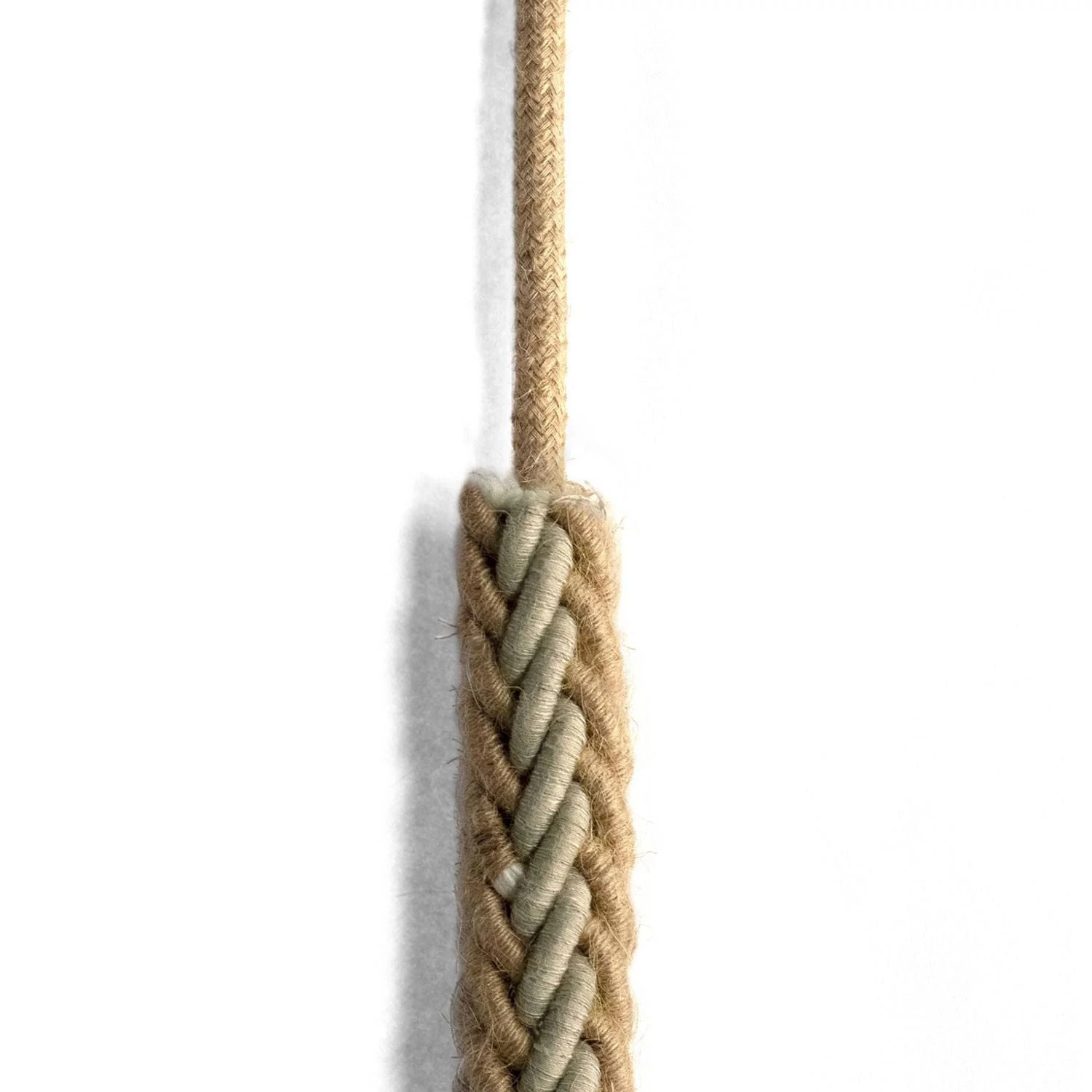 2XL prepleten električni kabel iz jute in lana 2x0,75. Premer 24mm.