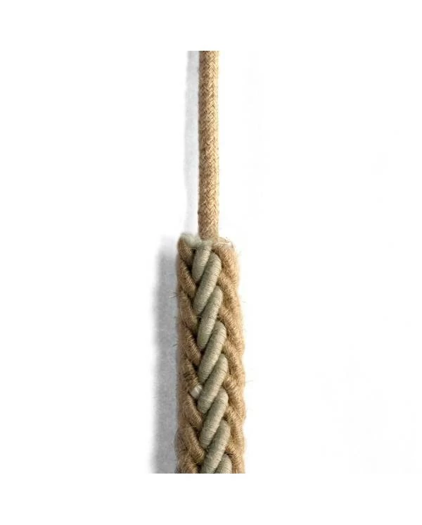 2XL prepleten električni kabel iz jute in lana 2x0,75. Premer 24mm.