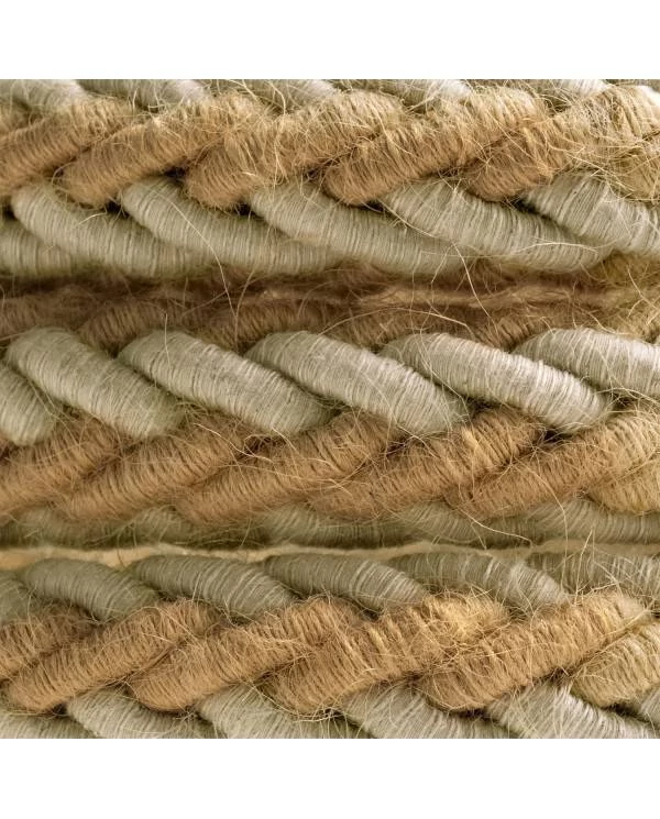 2XL prepleten električni kabel iz jute in lana 2x0,75. Premer 24mm.