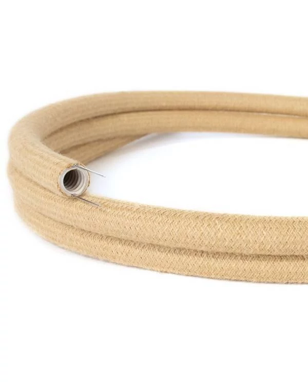 Fleksibilna cev Creative-Tube, prevleka iz naravne jute RN06, premer 20 mm