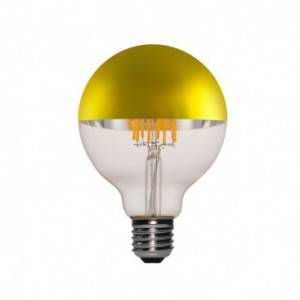 Zlata Globe žarnica G95 LED 7W E27 2700K Zatemnilna