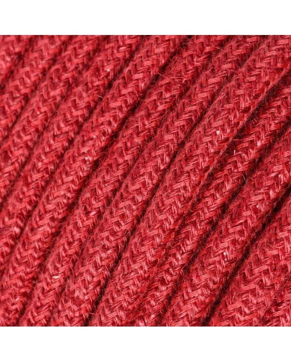 Okrogli električni kabel rdeča juta RN24