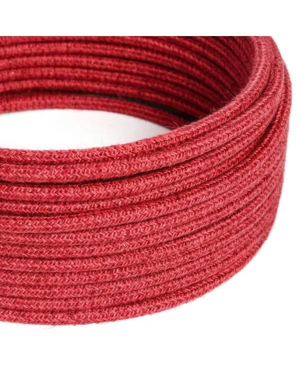 Okrogli električni kabel rdeča juta RN24