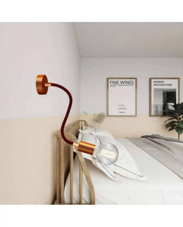 Creative Flex gibljiva cev RM19, bordo rdeča - komplet
