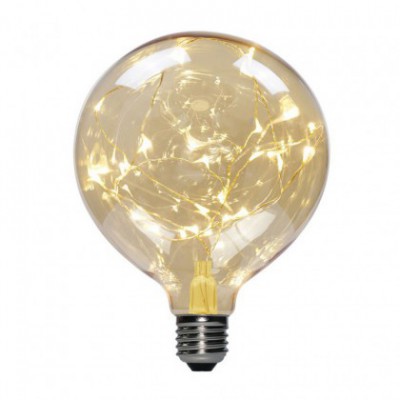 LED Globo G125 žarnica - Tisoč lučk, zlata 2W E27 2000K