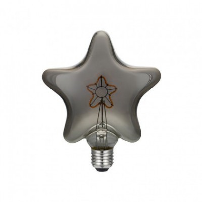 LED žarnica -Zvezdica, srebrno steklo 3W E27 2000K, zatemnilna