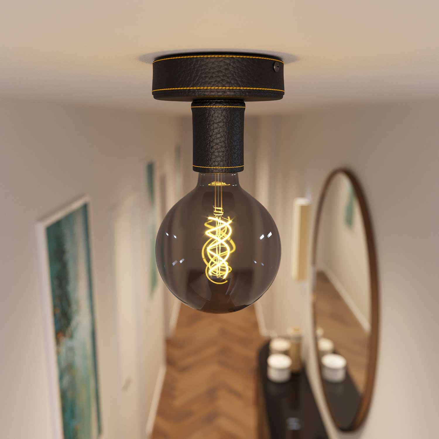 Usnjeni Fermaluce reflektor, izdelan v Italiji
