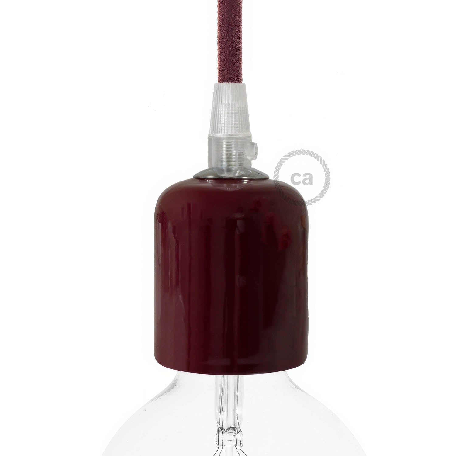 Kit portalampada E27 in ceramica - Bordeaux