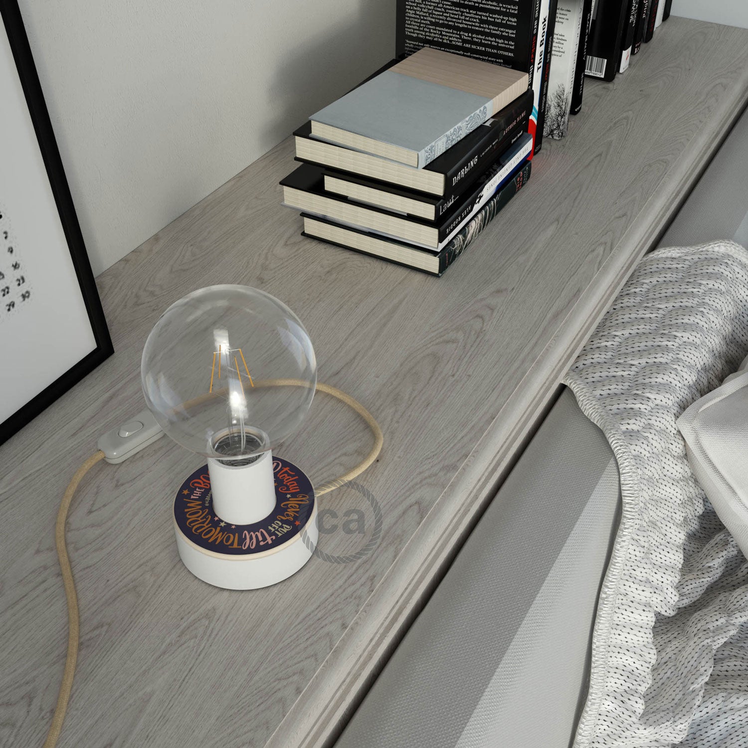 Posaluce MINI-UFO in legno double-face Pemberley Pond e spina UK - AUSTEN + JACKSON