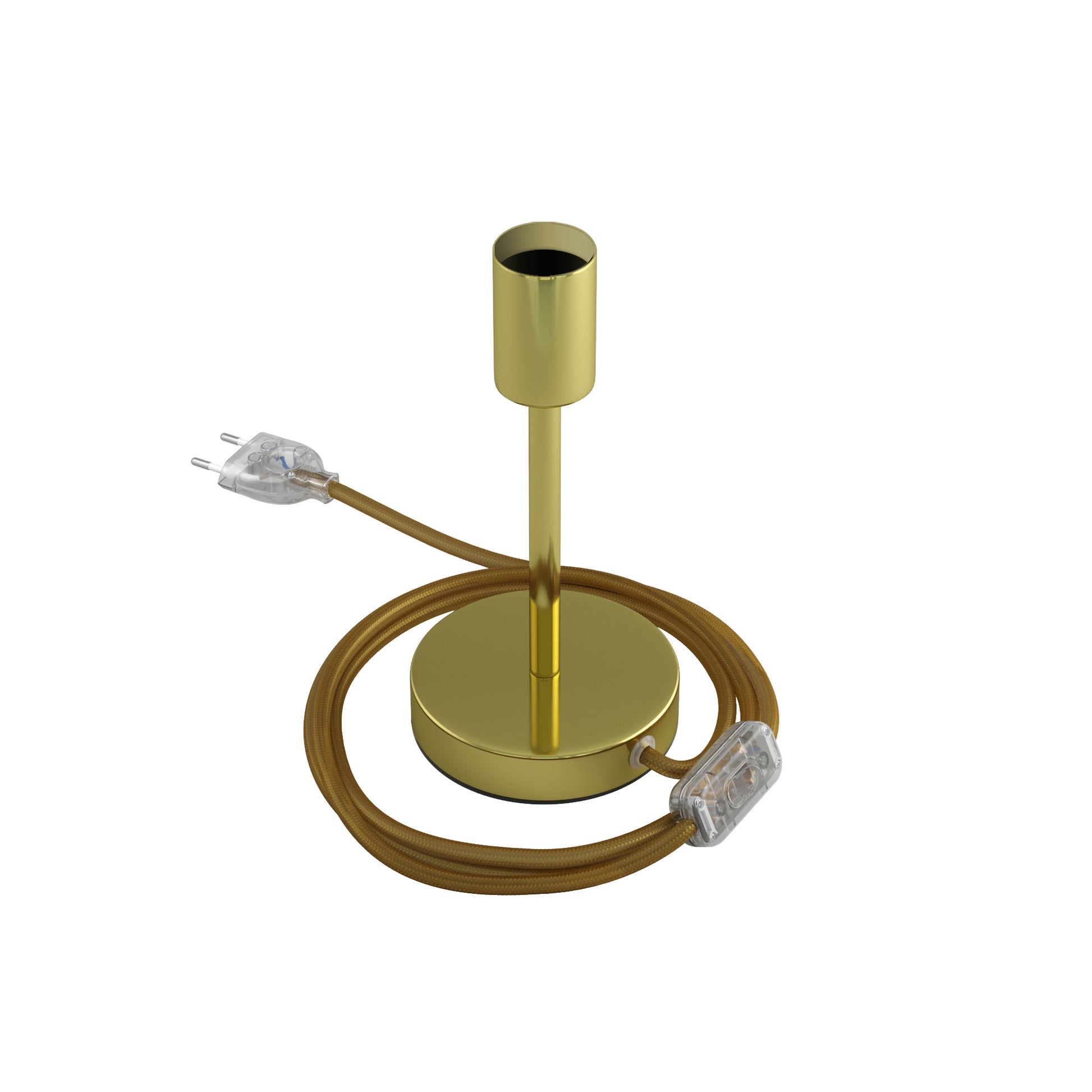 Alzaluce - Lampada da tavolo in metallo - Ottone 15 cm