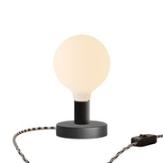 Lampada da tavolo Posaluce Globo in metallo - Nero Interruttore