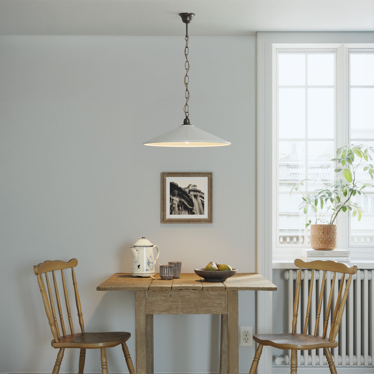 Asta filettata con gancio saldato per lampadari a catena - Lunghezza 85 mm (M10x1)