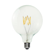 Lampadina LED trasparente B04 Linea 5V Filamento corto Globo G125 1,3W E27 Dimmerabile 2500K