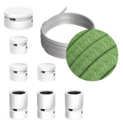 Sistema Filé Linear Kit - con cavo CX08 di 5 m per catenaria e 7 componenti in legno verniciato bianco per interni