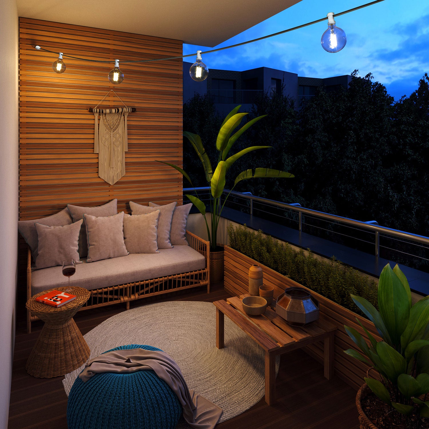 Catenaria Sistema Lumet da 12,5 m con cavo tessile CM03, 10 portalampada, gancio e spina bianchi