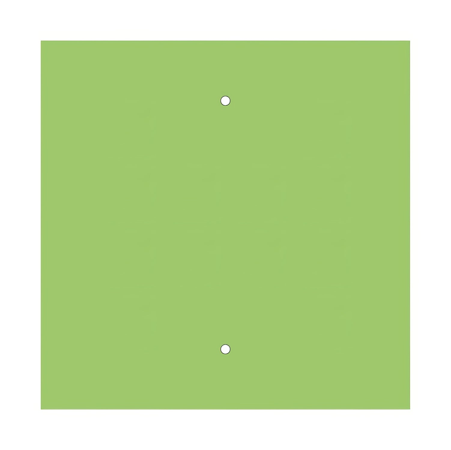 Rosone XXL Rose-One quadrato, 400 mm con 2 fori e 4 fori laterali - Verde prato Bianco