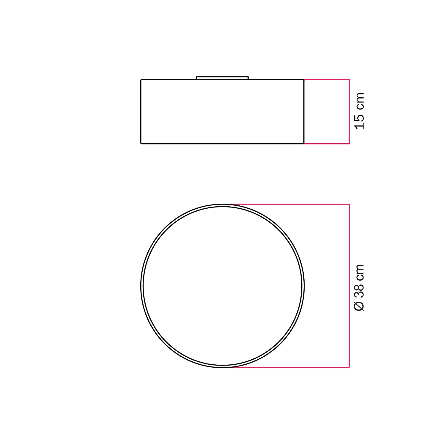 Plafoniera in tessuto Small Juta naturale - Made in Italy