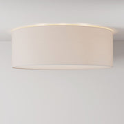 Plafoniera in tessuto Large Arenal sabbia - Made in Italy