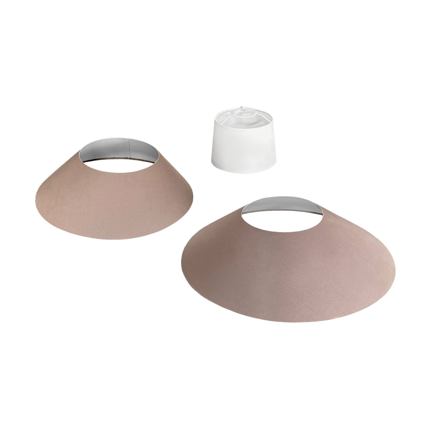 Paralume in tessuto Clessidra Teletta grigio scuro - Made in Italy Arenal sabbia