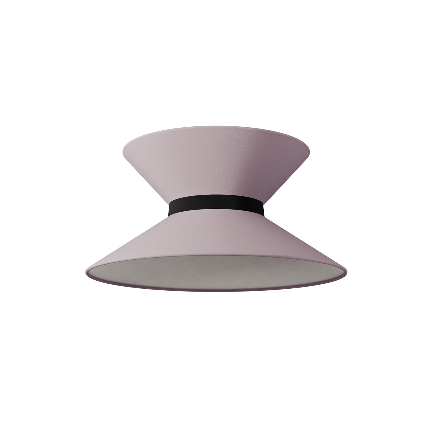 Paralume in tessuto Clessidra Teletta lilla - Made in Italy Teletta antracite