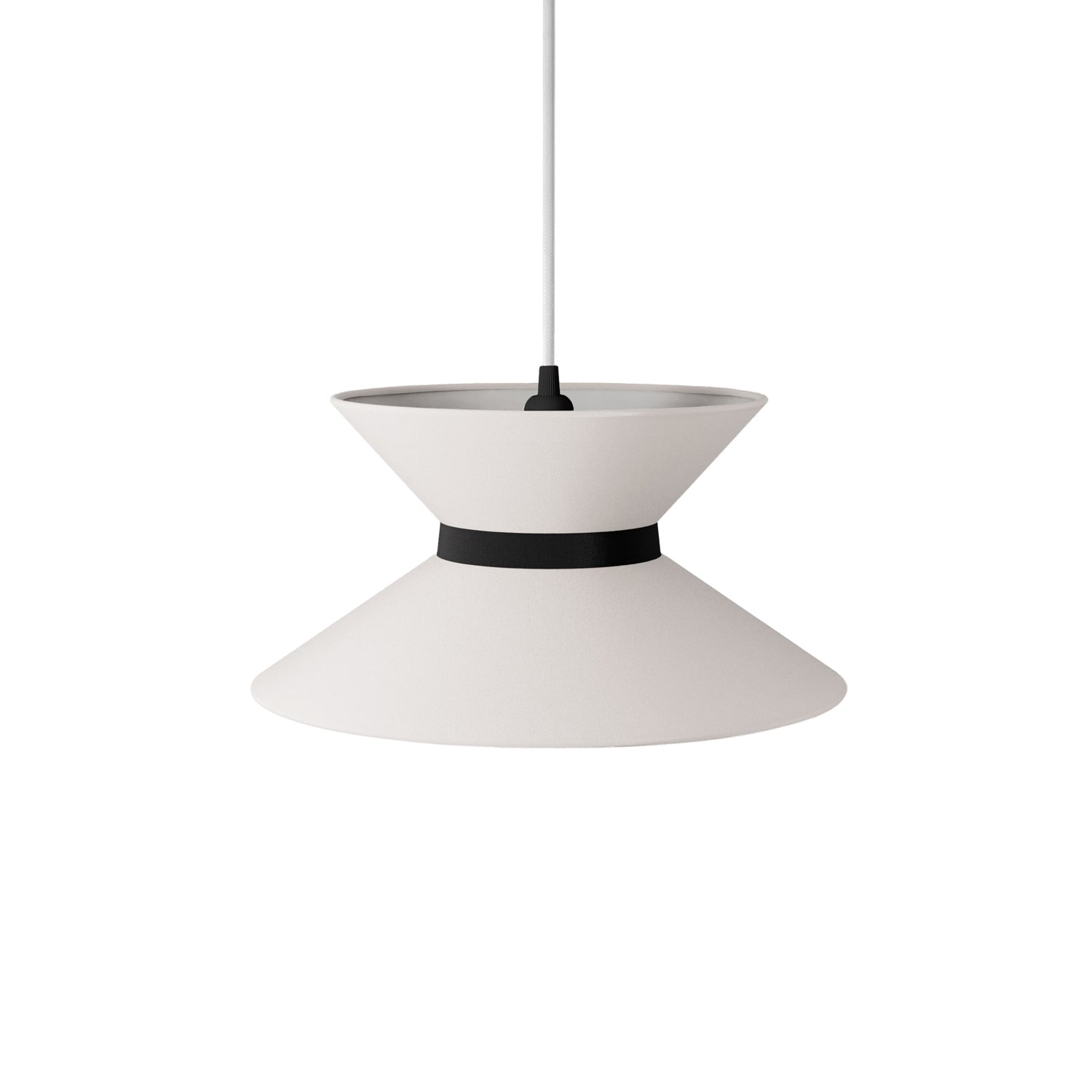 Paralume in tessuto Clessidra Arenal sabbia - Made in Italy Teletta antracite