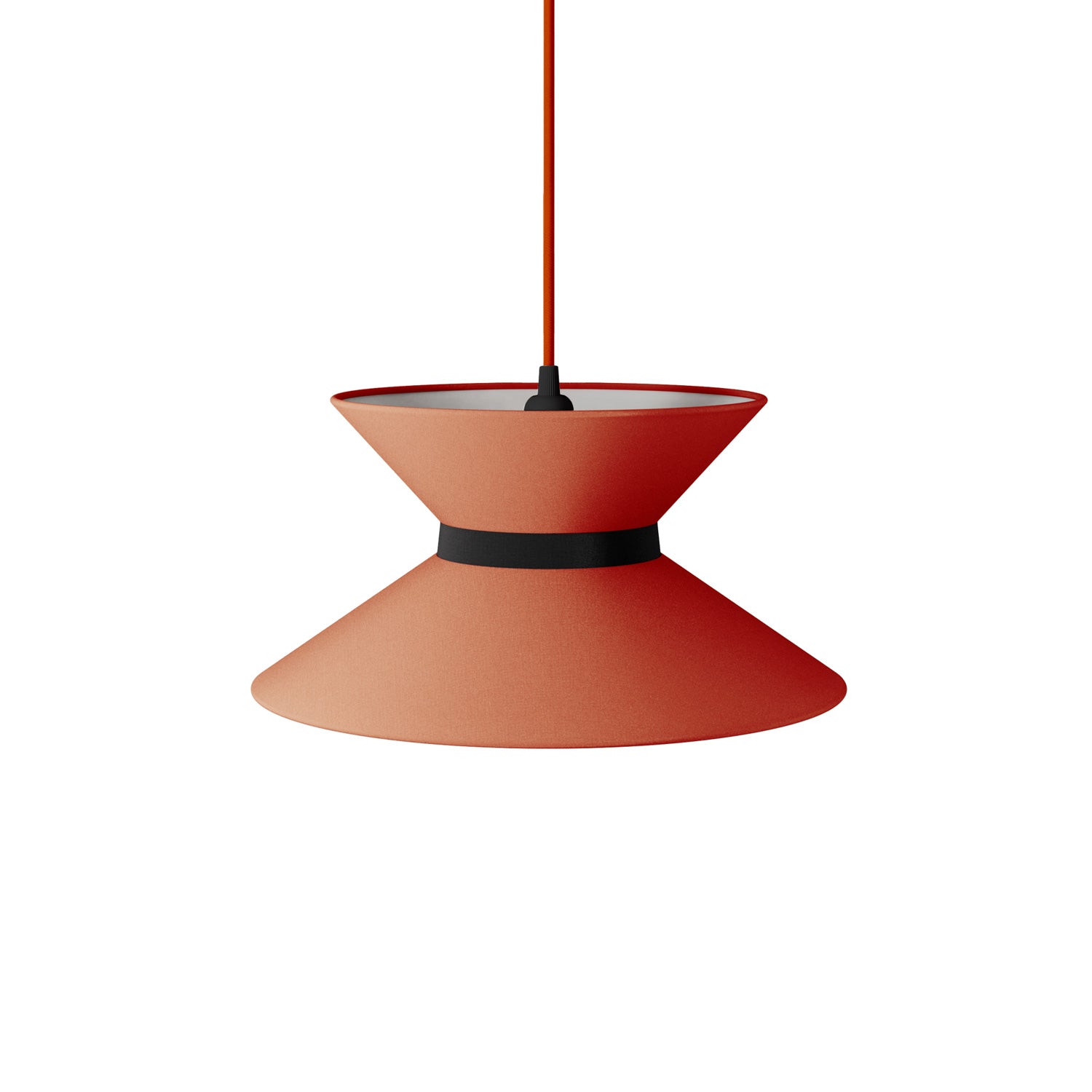 Paralume in tessuto Clessidra Cinette aragosta - Made in Italy Teletta antracite