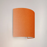 Applique Ventola con paralume in tessuto Cinette aragosta - Made in Italy