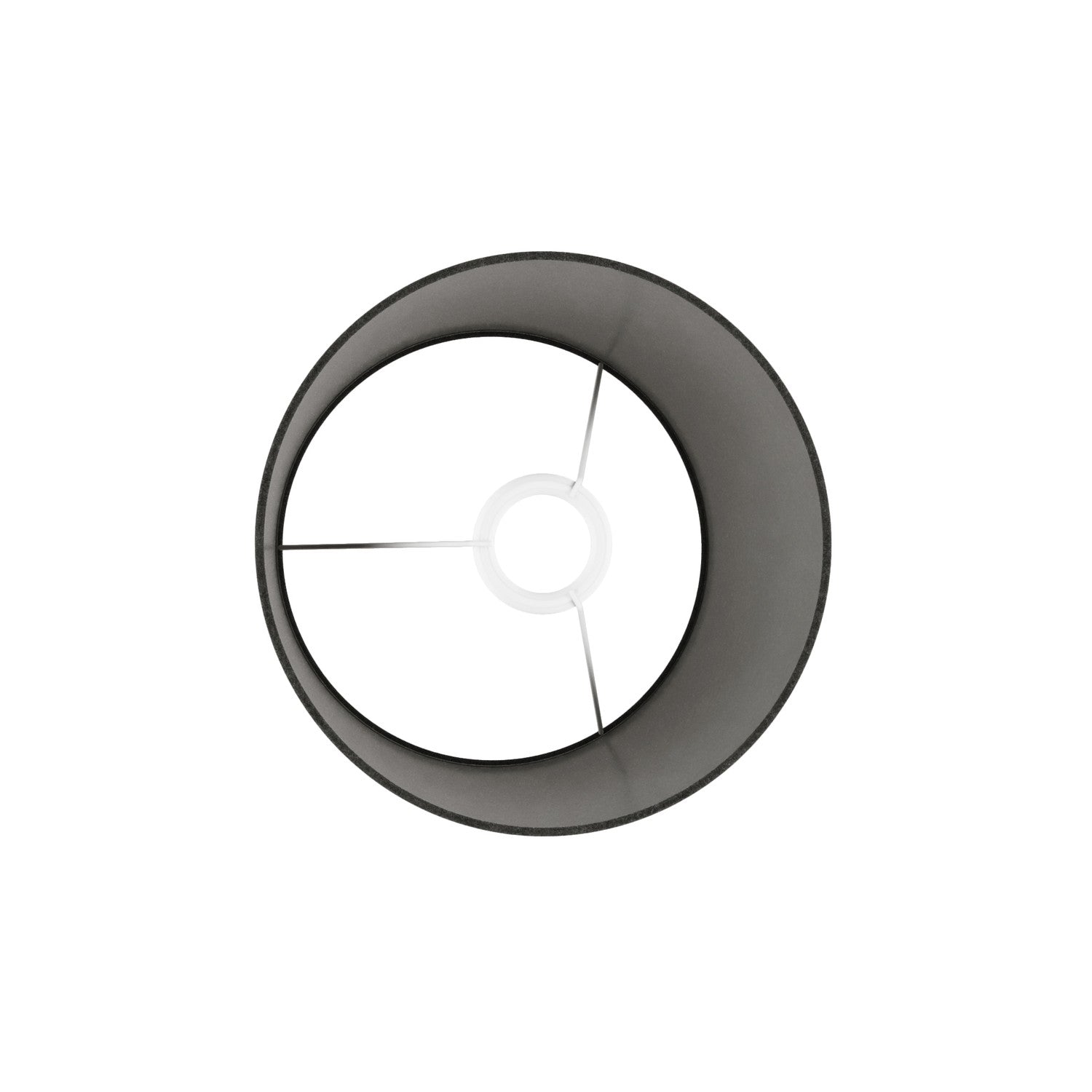 Senčnik Athena z nastavkom E27 za namizno svetilko - Izdelano v Italiji - Temno siva volna