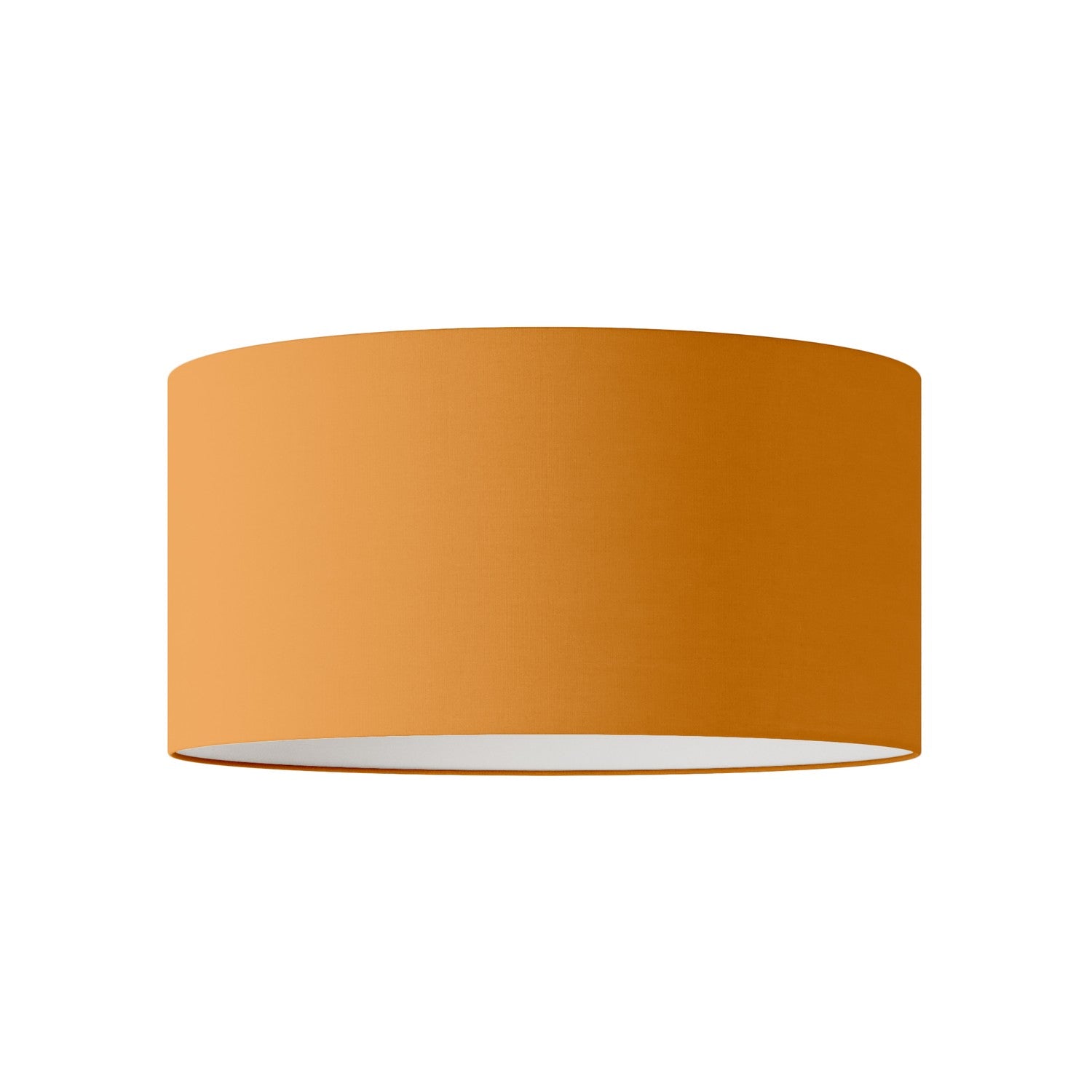 Paralume Cilindro XL in tessuto con attacco E27 - Made in Italy - Teletta Mandarino
